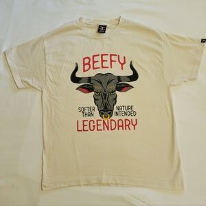 Hanes Beefy-T “Beefy Legendary” Graphic Tee – Size Large